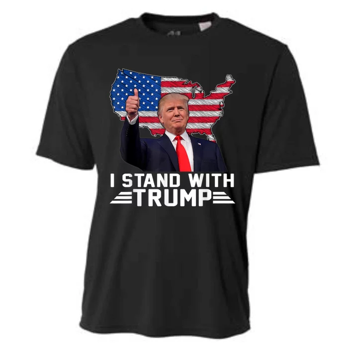 Vintage I Stand With Trump Pro Trump Cooling Performance Crew T-Shirt