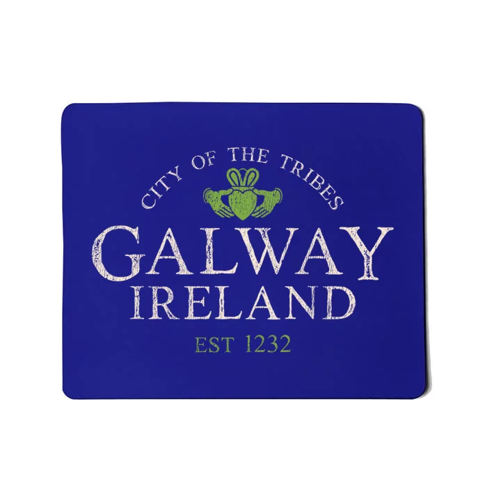 Vintage Irish Souvenir Funny Gift: Claddagh Galway Ireland Gift Mousepad