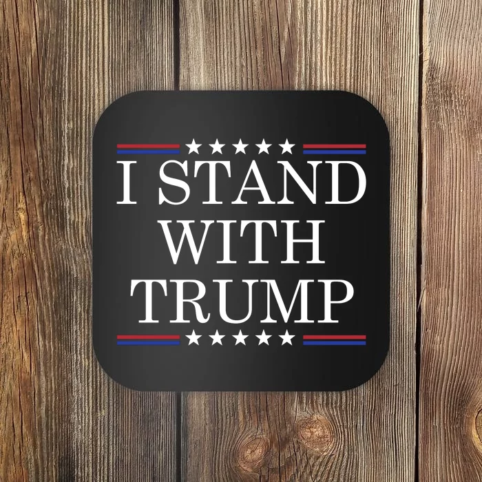 Vintage I Stand With Trump Pro Trump Supporter Coaster