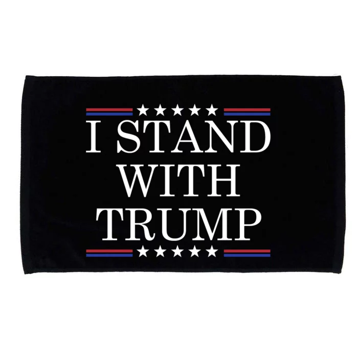 Vintage I Stand With Trump Pro Trump Supporter Microfiber Hand Towel