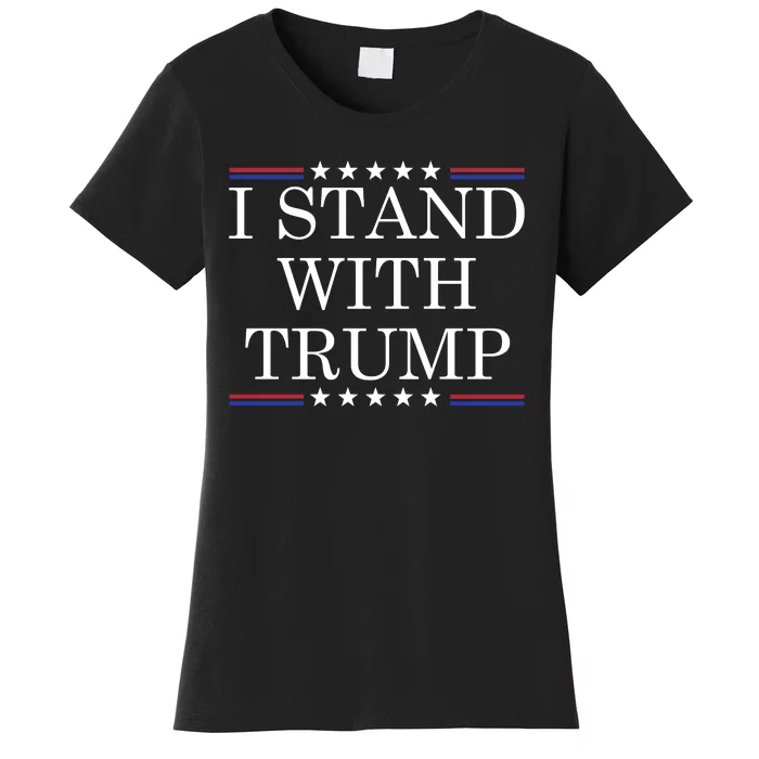 Vintage I Stand With Trump Pro Trump Supporter Women's T-Shirt