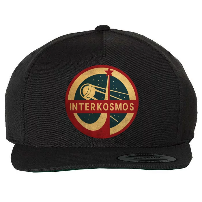 Vintage Interkosmos Space Program Sputnik Satellite Wool Snapback Cap