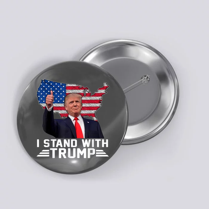 Vintage I Stand With Trump Pro Trump Supporter Button