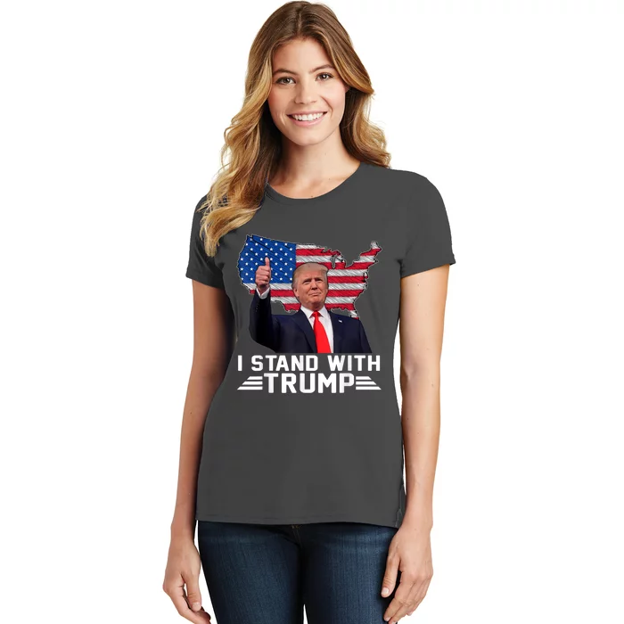 Vintage I Stand With Trump Pro Trump Supporter Women's T-Shirt