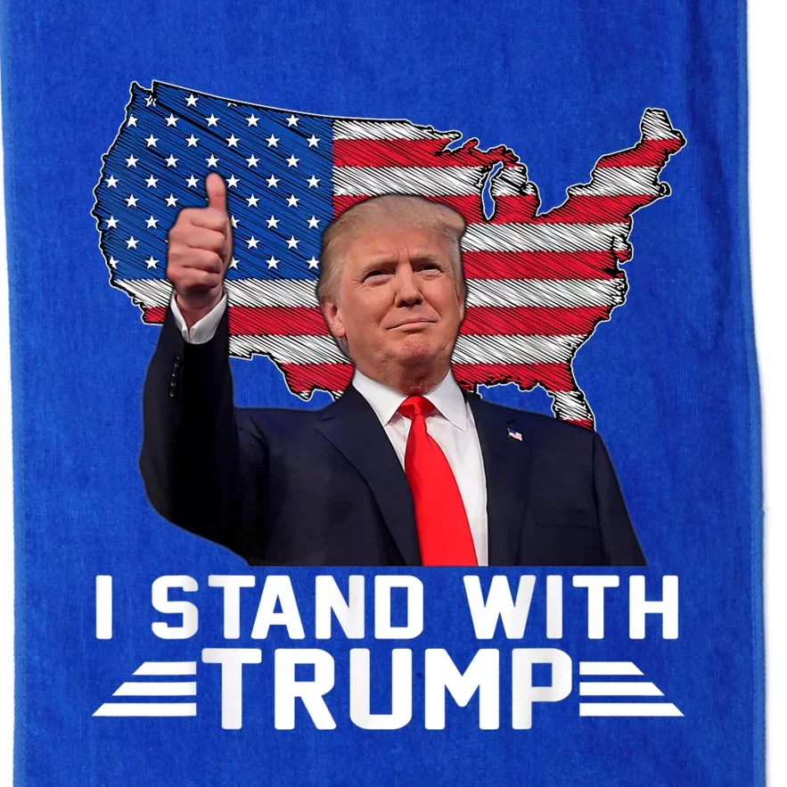 Vintage I Stand With Trump Pro Trump Supporter Platinum Collection Golf Towel