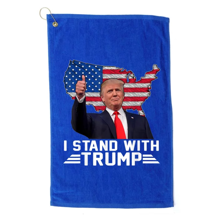 Vintage I Stand With Trump Pro Trump Supporter Platinum Collection Golf Towel