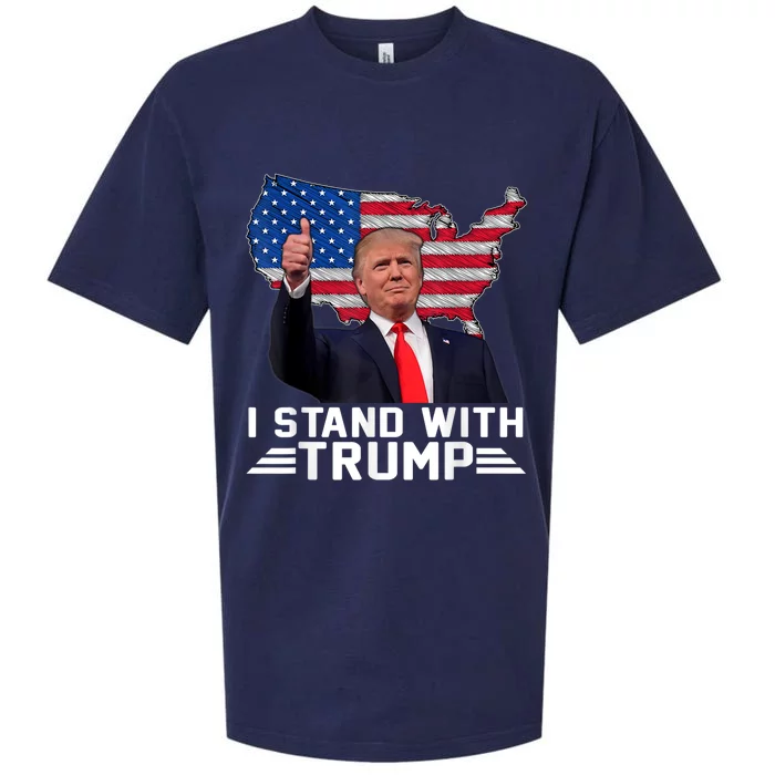 Vintage I Stand With Trump Pro Trump Supporter Sueded Cloud Jersey T-Shirt