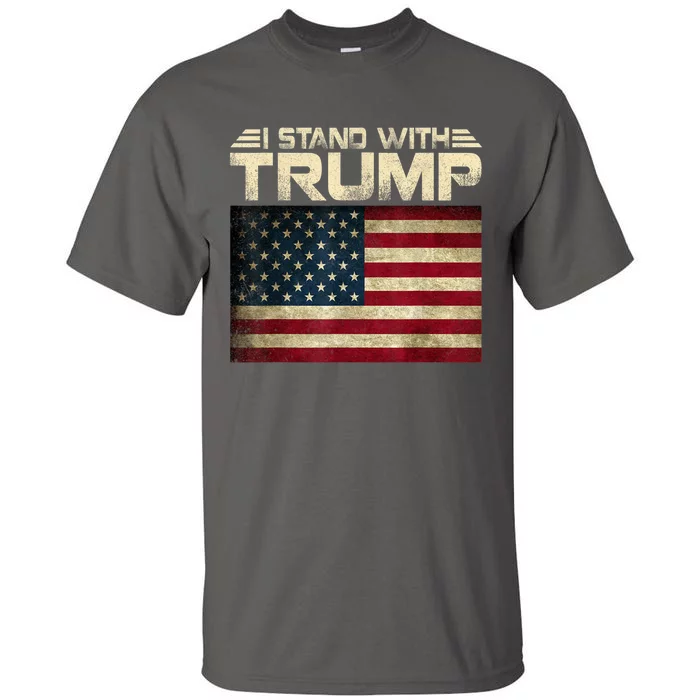 Vintage I Stand With Trump Pro Trump Supporter Tall T-Shirt