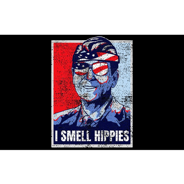 Vintage I Smell Hippies 4th Of July Merica Bumper Sticker