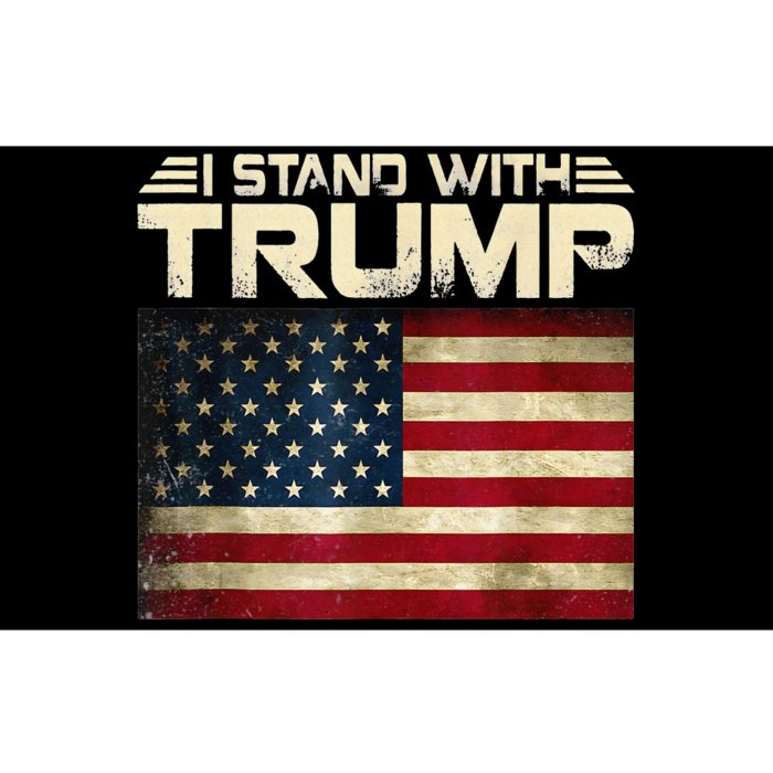 Vintage I Stand With Trump Pro Trump Supporter Bumper Sticker