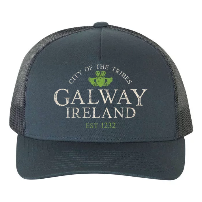 Vintage Irish Souvenir Funny Gift: Claddagh Galway Ireland Gift Yupoong Adult 5-Panel Trucker Hat