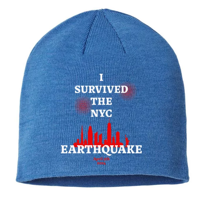 Viral I Survived The Nyc Earthquake 8 1/2in Sustainable Knit Beanie