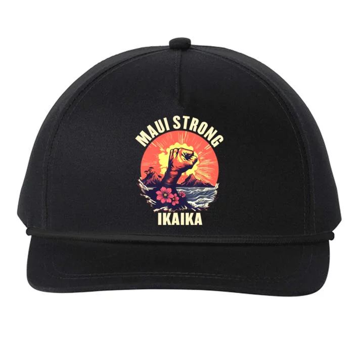 Vintage Ikaika Strong Maui Hawaii Island I Love Hawaii Snapback Five-Panel Rope Hat