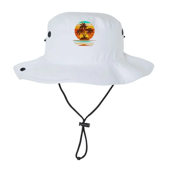 Vintage Island Sunset Emblem Legacy Cool Fit Booney Bucket Hat