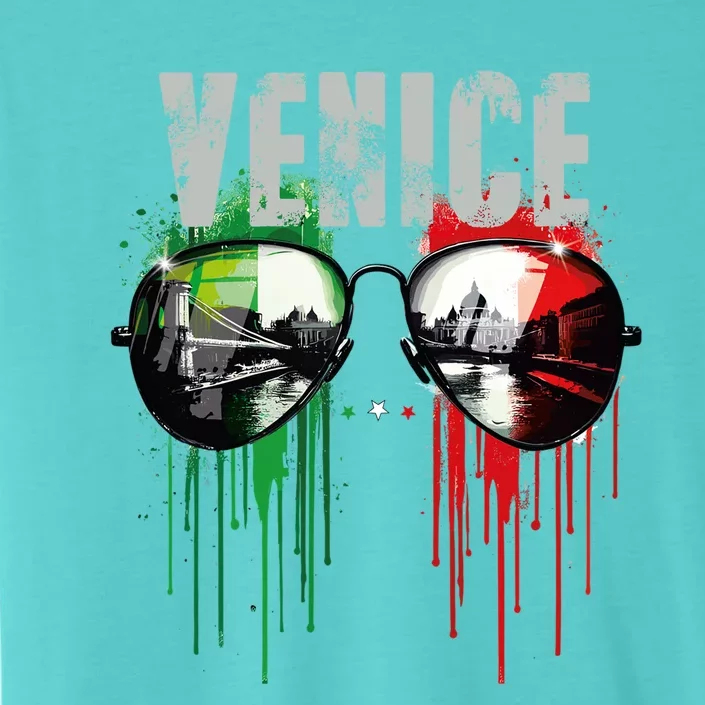 Venice Italy Sunglasses Design ChromaSoft Performance T-Shirt