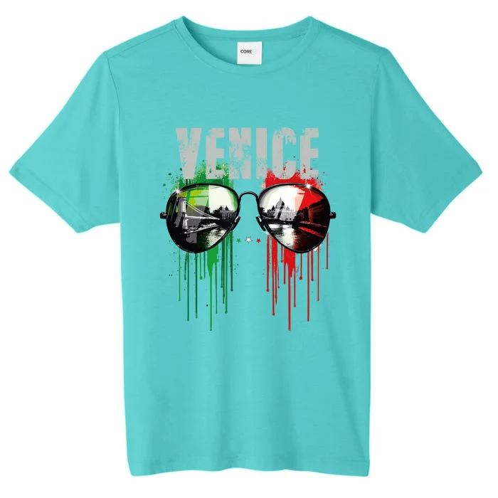 Venice Italy Sunglasses Design ChromaSoft Performance T-Shirt