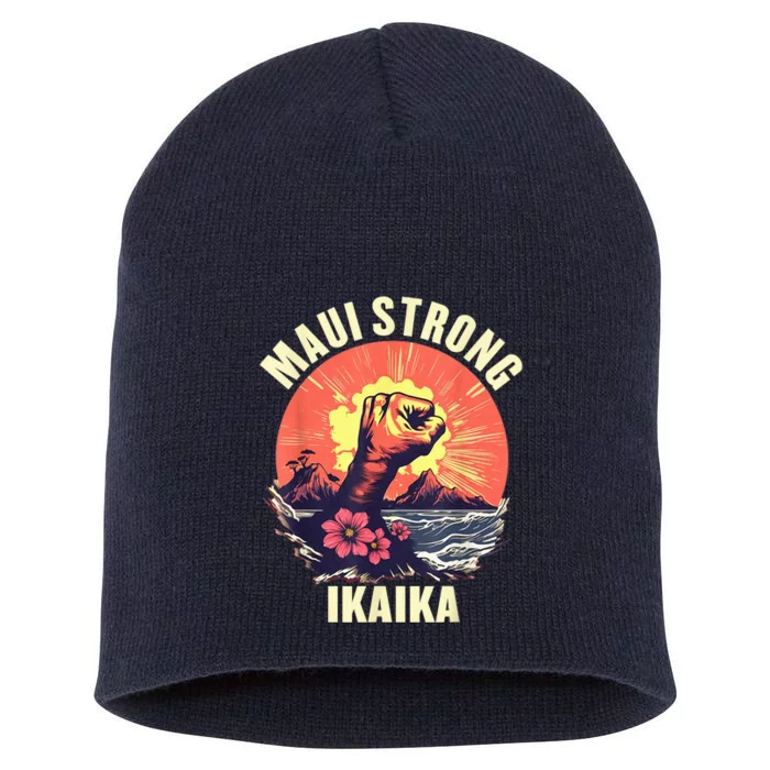 Vintage Ikaika Strong Maui Hawaii Island I Love Hawaii Short Acrylic Beanie