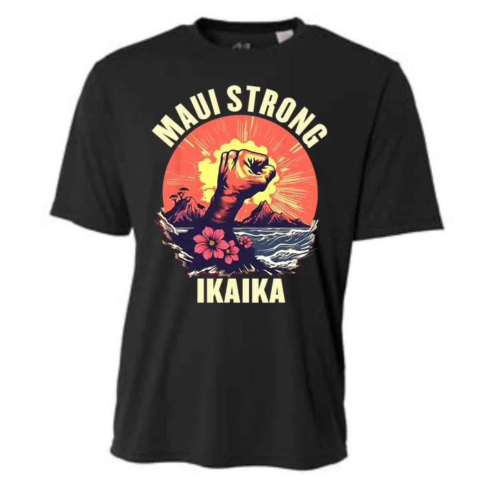 Vintage Ikaika Strong Maui Hawaii Island I Love Hawaii Cooling Performance Crew T-Shirt