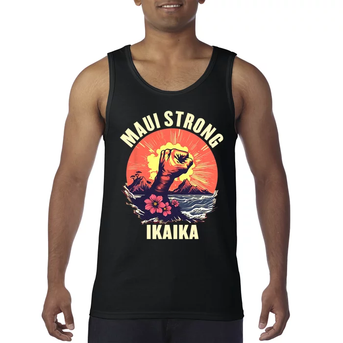 Vintage Ikaika Strong Maui Hawaii Island I Love Hawaii Tank Top