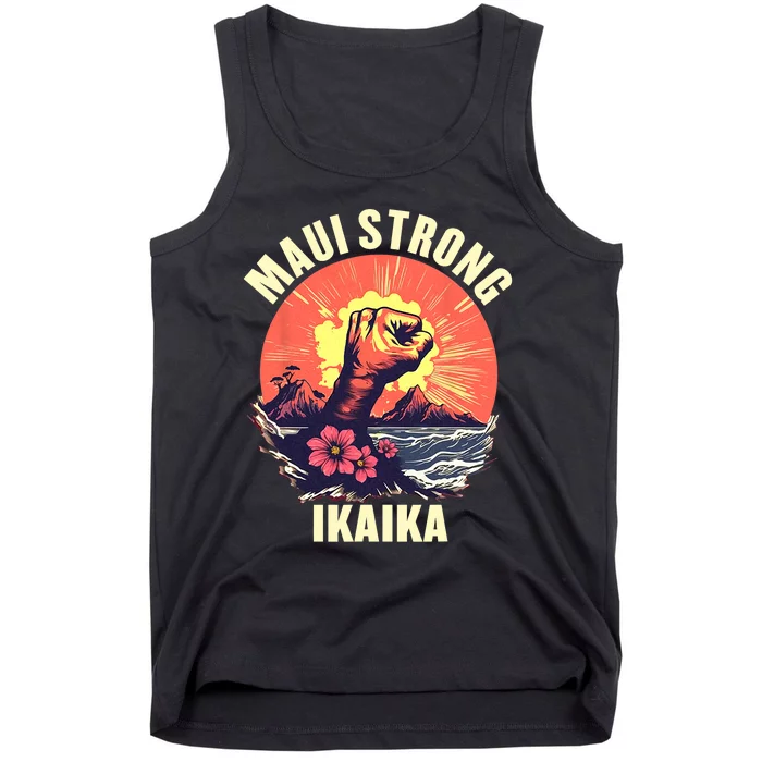 Vintage Ikaika Strong Maui Hawaii Island I Love Hawaii Tank Top