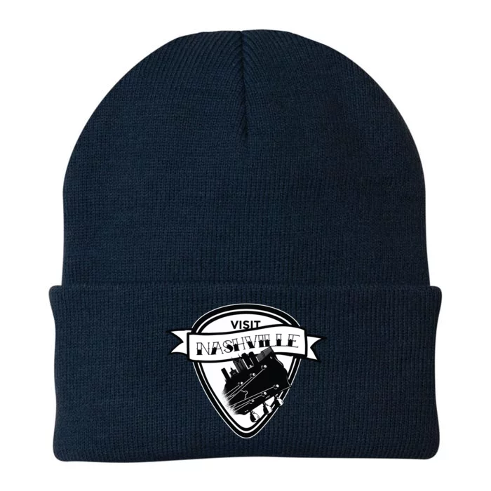 Visit Nashville Guitar Knit Cap Winter Beanie