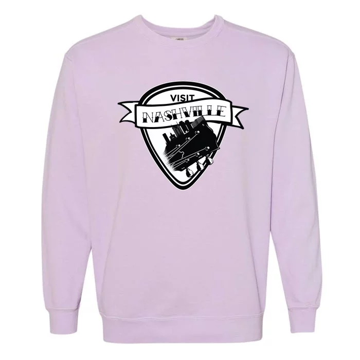 Visit Nashville Guitar Garment-Dyed Sweatshirt