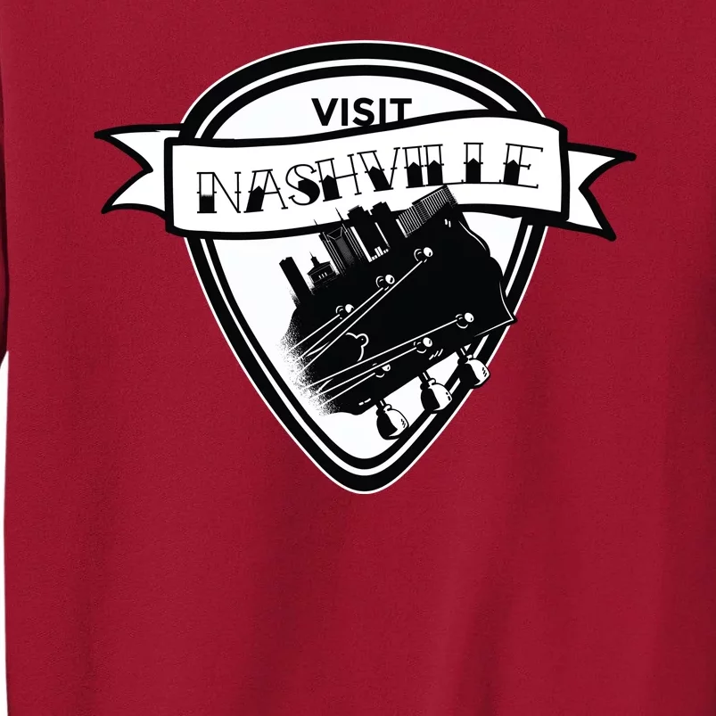 Visit Nashville Guitar Tall Sweatshirt