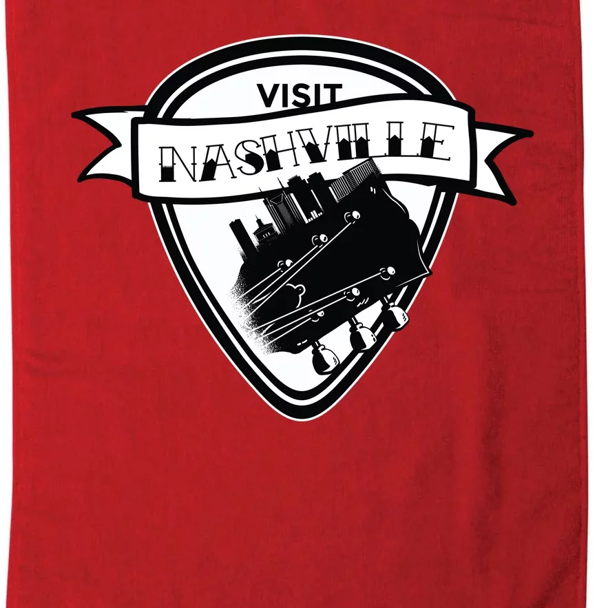 Visit Nashville Guitar Platinum Collection Golf Towel