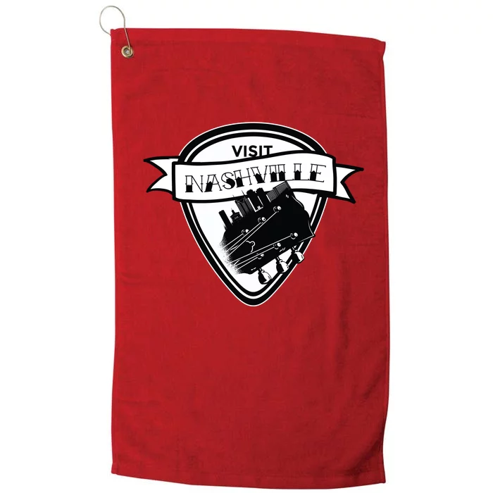 Visit Nashville Guitar Platinum Collection Golf Towel