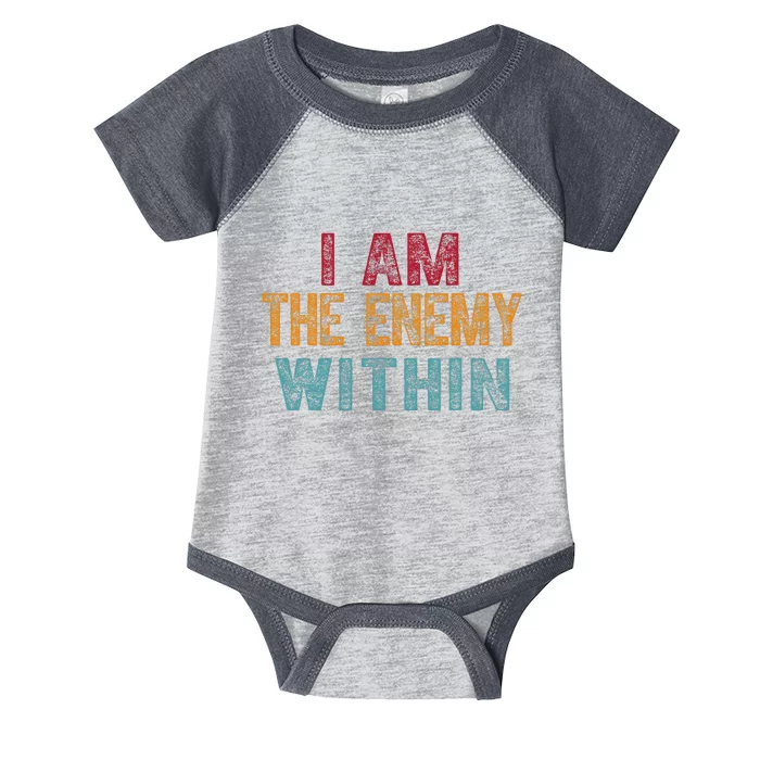 Vintage IM The Enemy Within Pun Infant Baby Jersey Bodysuit