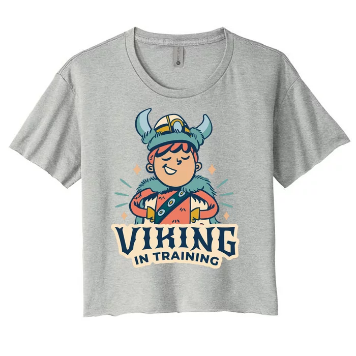 Viking In Training Women's Crop Top Tee