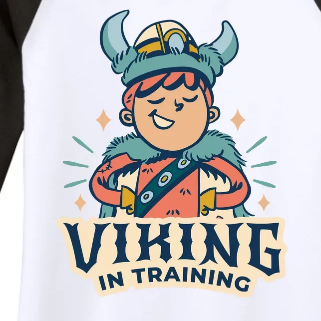 Viking In Training Women's Tri-Blend 3/4-Sleeve Raglan Shirt