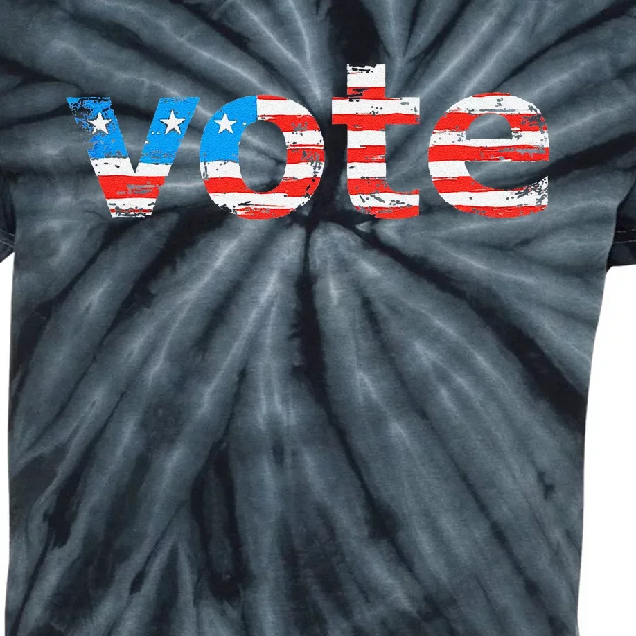 Vote In The Election. Votes Count! Yours Does! Kids Tie-Dye T-Shirt