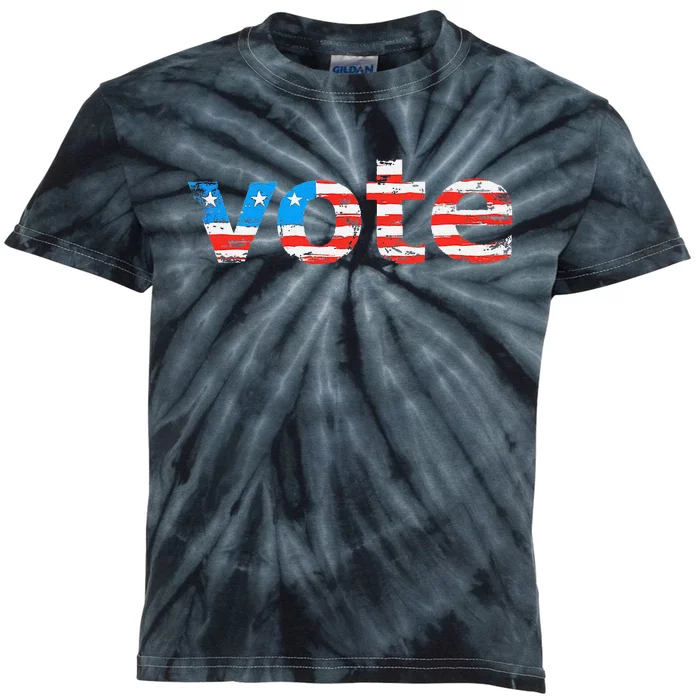 Vote In The Election. Votes Count! Yours Does! Kids Tie-Dye T-Shirt