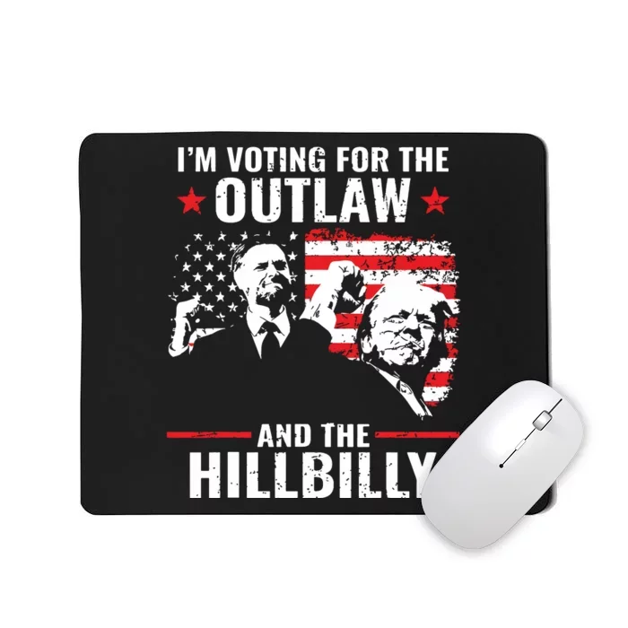 Vintage IM Voting For The Outlaw And The Hillbilly 2024 Mousepad