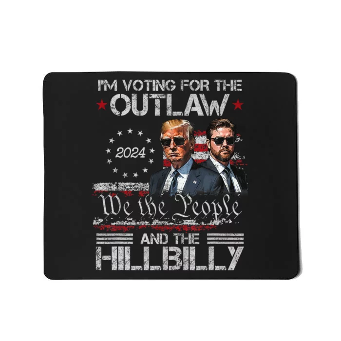 Vintage IM Voting For The Outlaw And The Hillbilly 2024 Mousepad