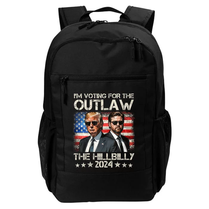 Vintage IM Voting For The Outlaw And The Hillbilly 2024 Daily Commute Backpack