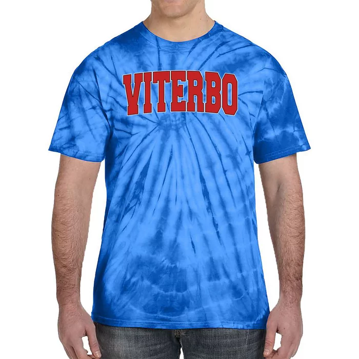 Viterbo Italy Varsity Style Vintage Retro Italian Sports Cute Gift Tie-Dye T-Shirt