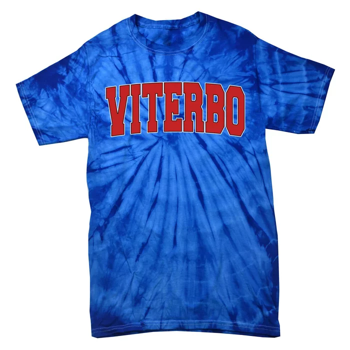 Viterbo Italy Varsity Style Vintage Retro Italian Sports Cute Gift Tie-Dye T-Shirt