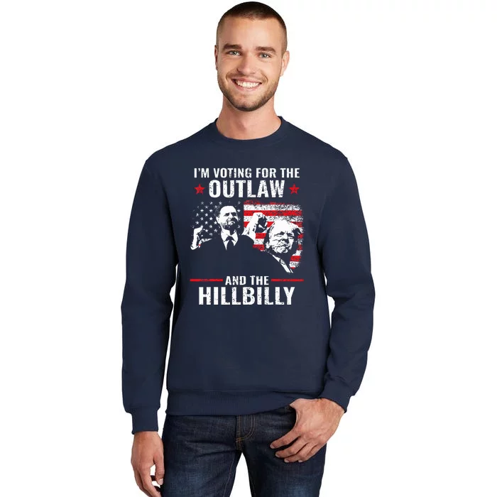 Vintage IM Voting For The Outlaw And The Hillbilly 2024 Sweatshirt