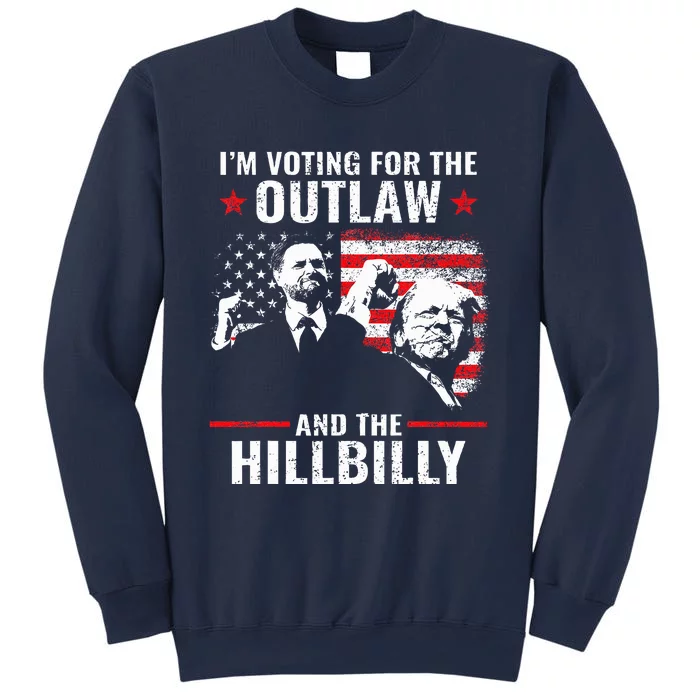 Vintage IM Voting For The Outlaw And The Hillbilly 2024 Sweatshirt