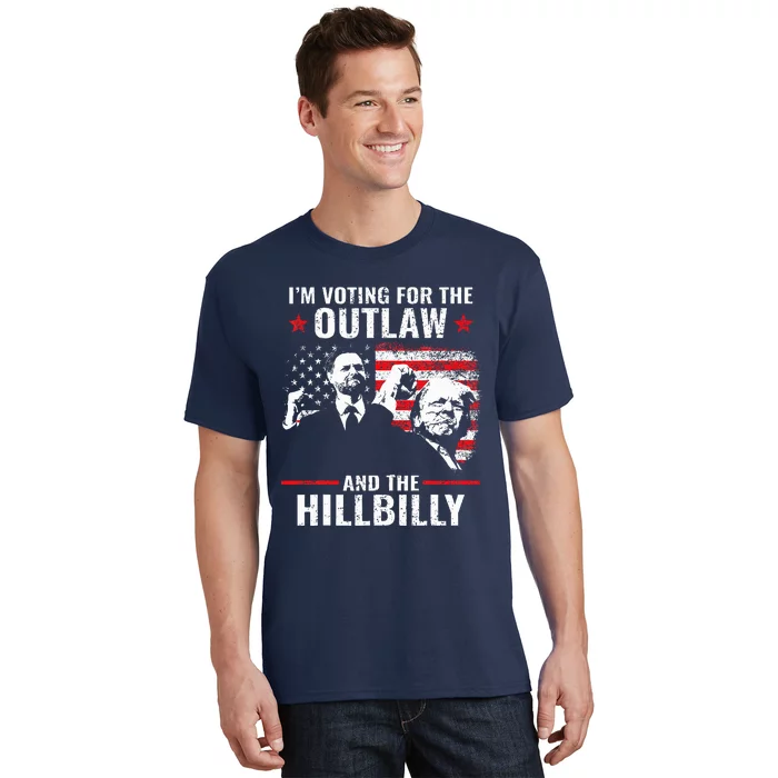 Vintage IM Voting For The Outlaw And The Hillbilly 2024 T-Shirt