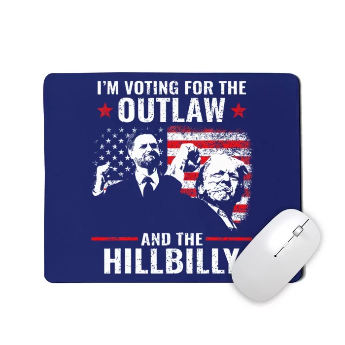 Vintage IM Voting For The Outlaw And The Hillbilly 2024 Mousepad