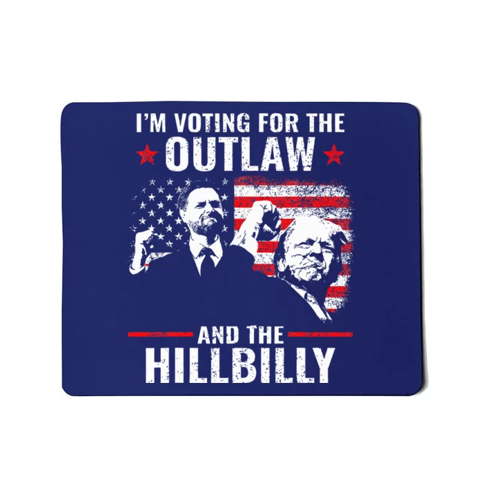 Vintage IM Voting For The Outlaw And The Hillbilly 2024 Mousepad