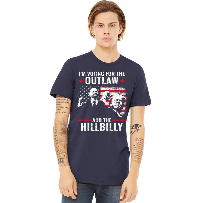 Vintage IM Voting For The Outlaw And The Hillbilly 2024 Premium T-Shirt