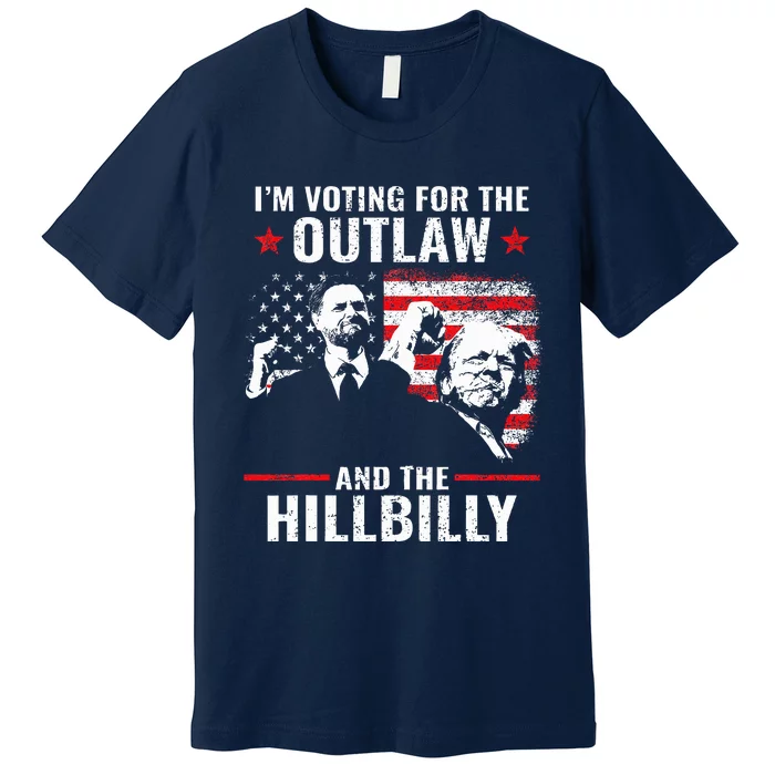 Vintage IM Voting For The Outlaw And The Hillbilly 2024 Premium T-Shirt