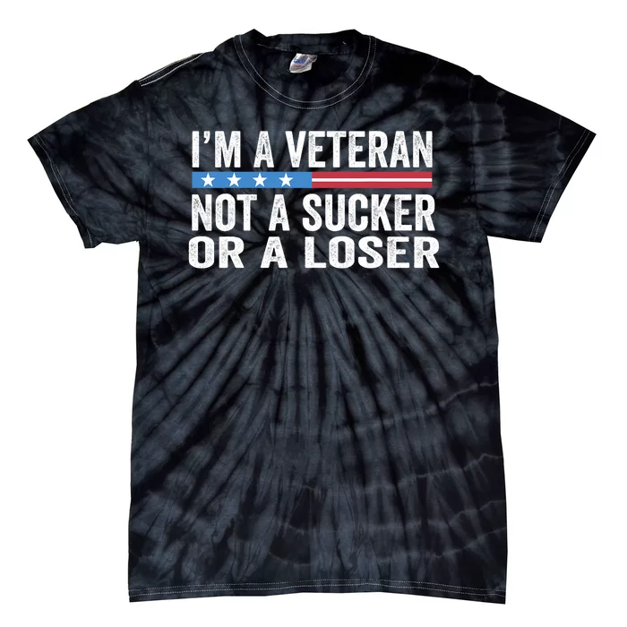 Vintage IM Veteran Not A Sucker Or A Loser Tie-Dye T-Shirt