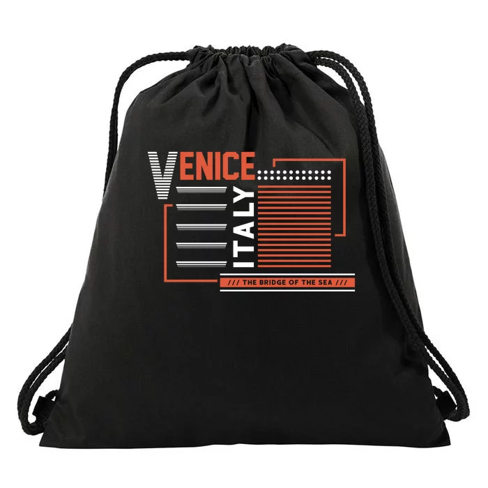 Venice Italy Drawstring Bag