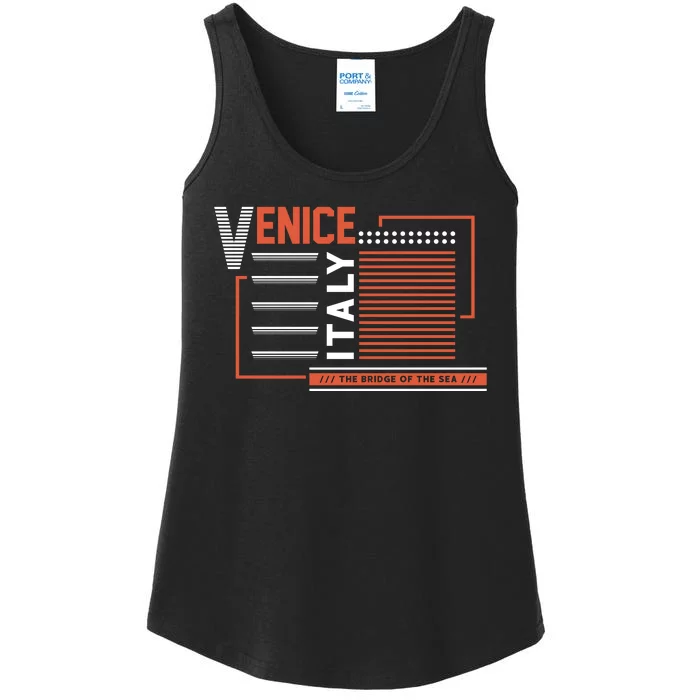 Venice Italy Ladies Essential Tank