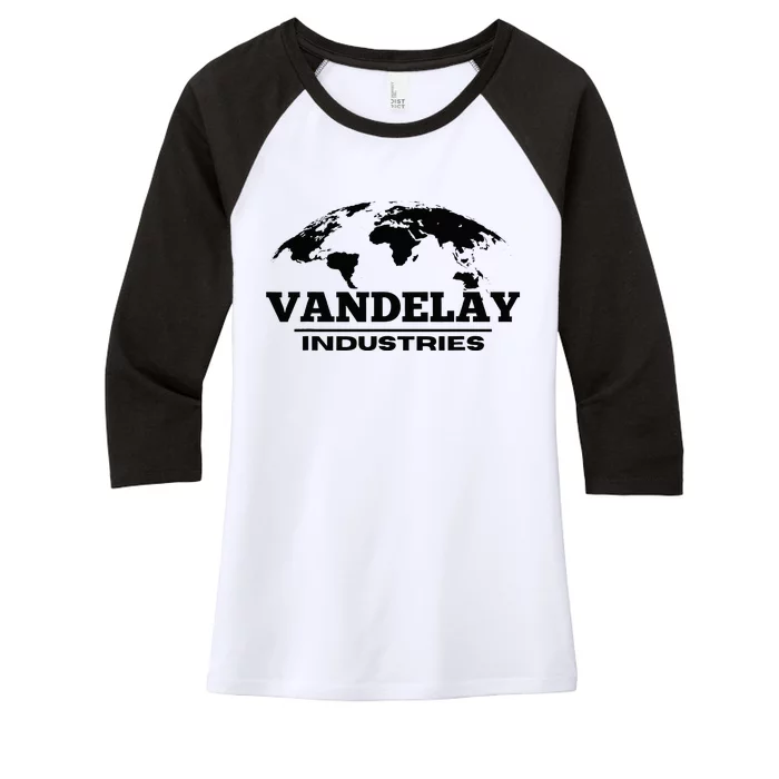 Vandelay Industries Women's Tri-Blend 3/4-Sleeve Raglan Shirt